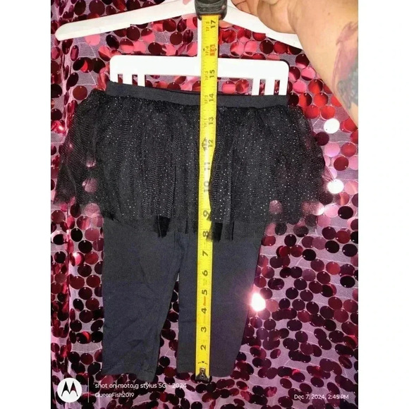 Disney Baby leggings with tulle tutu Black 12 Months - Picture 4 of 8
